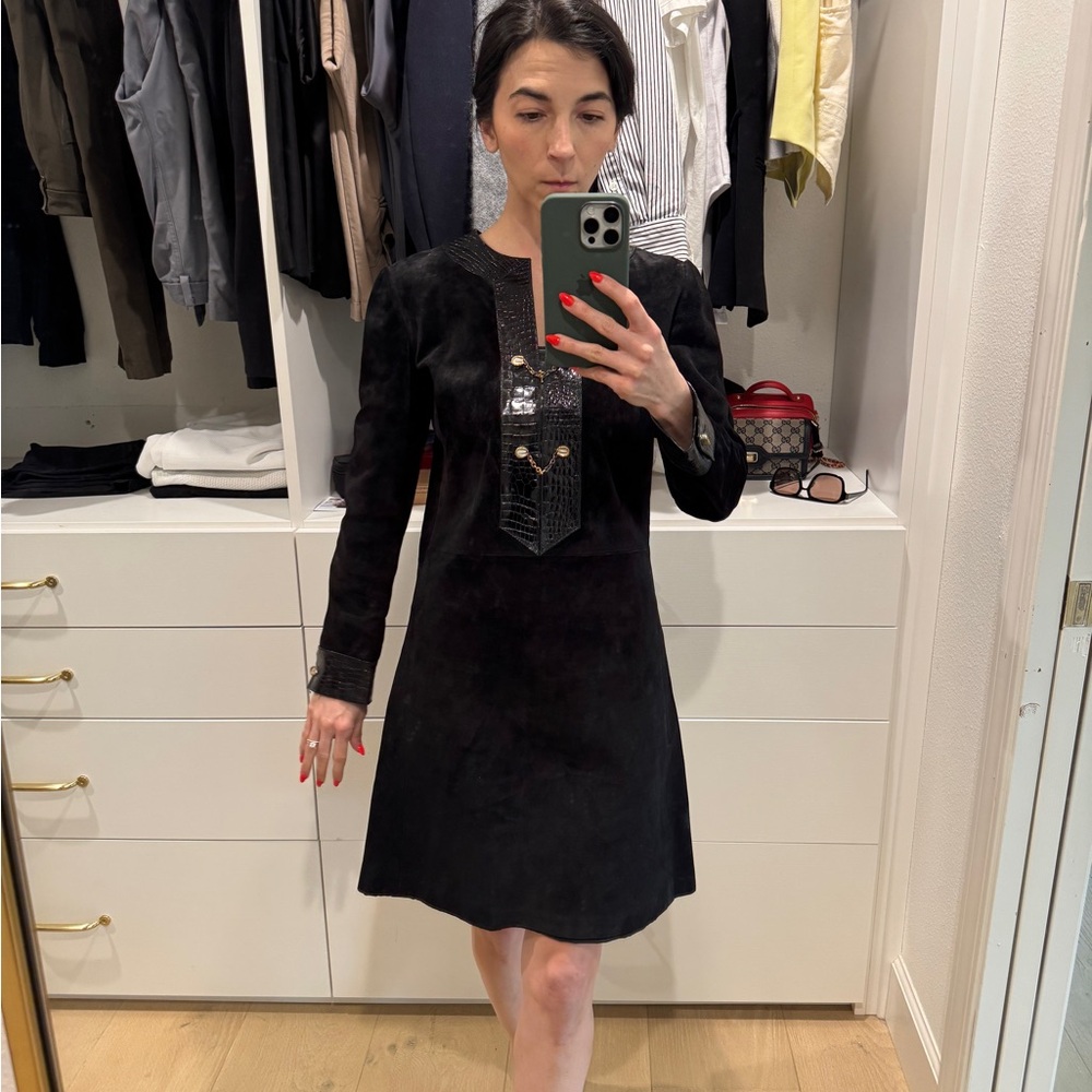Vintage Suede Gucci Dress